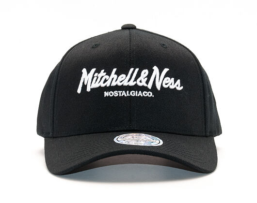 Mitchell & Ness Pinscript Classic Red Branded Black Cap
