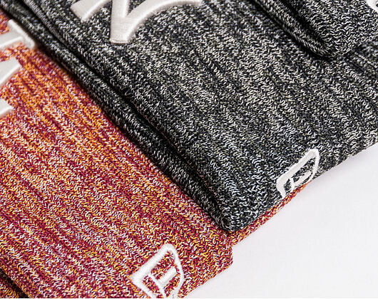 New Era Engineered Fit Cuff Knit Los Angeles Dodgers Cardinal/Grey Winter Beanie