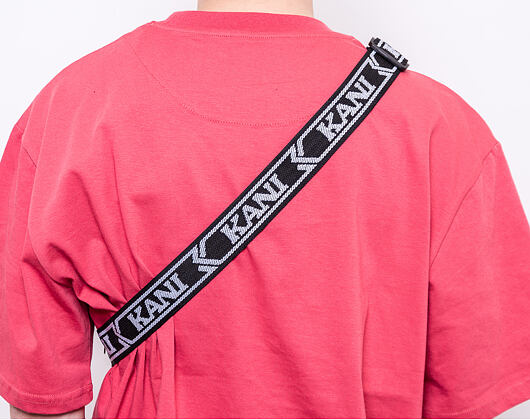 Karl Kani Signature Tape Hip Bag  4004907 Black/White