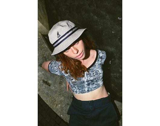 Kangol Stripe Lahinch Grey K4012SP-GR034 Bucket Hat