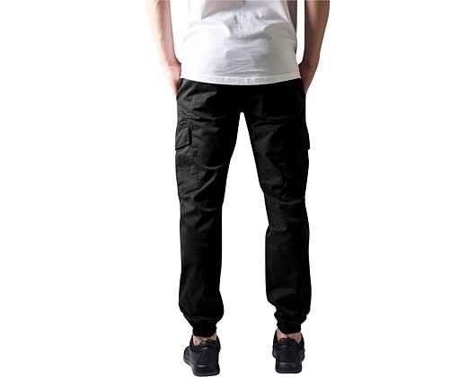 Urban Classics TB1435 Washed Cargo Twill Jogging Pants Black