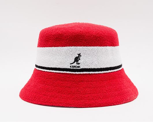 Kangol Bermuda Stripe Bucket K3326ST-SC613 Scarlet