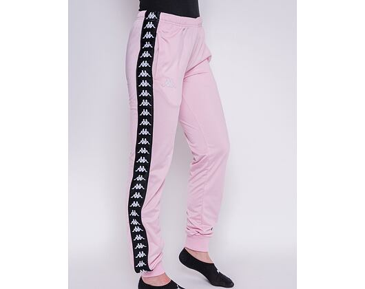 Kappa 222 Banda Wrastoria Slim BZ5 Pink/Black/White Womens Sweatpants