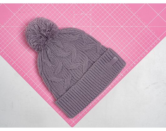 Under Armour Around Town Pom Beanie Plum Womens Beanie