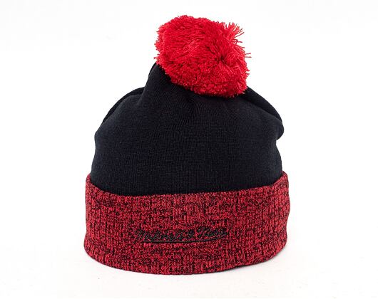 Mitchell & Ness Chicago Bulls Two Tone Pom Beanie HWC Black
