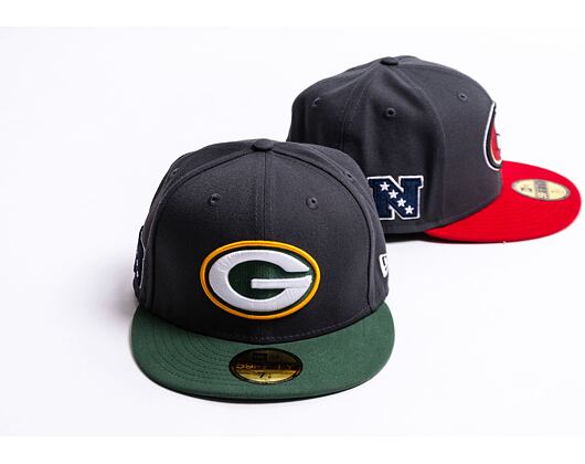 New Era 59FIFTY NFL Official Team Colors Green Bay Packers Grey Cap