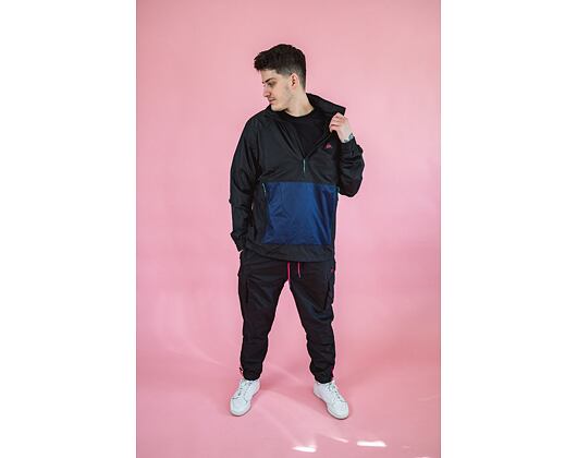 New Era Contemporary Cargo Windbreaker Black / Muave Blue Jacket