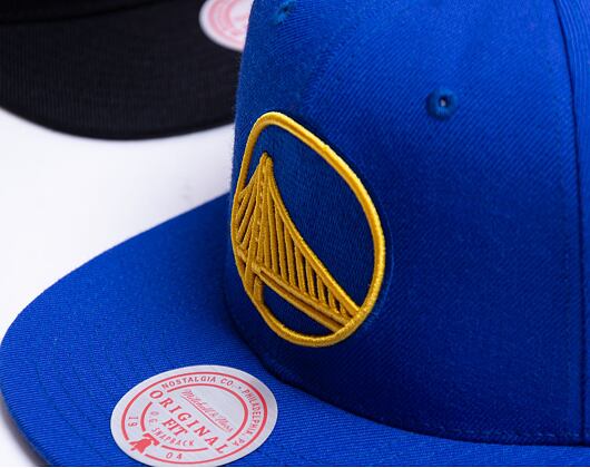 Mitchell & Ness Team Ground 2.0 Snapback Golden State Warriors Blue Cap