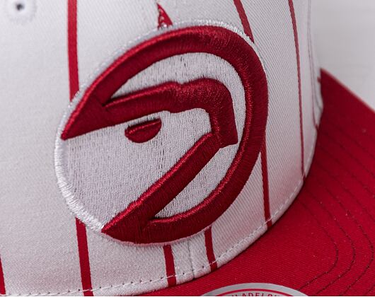Mitchell & Ness NBA Retro Pinstripe Snapback Hwc Atlanta Hawks White Cap