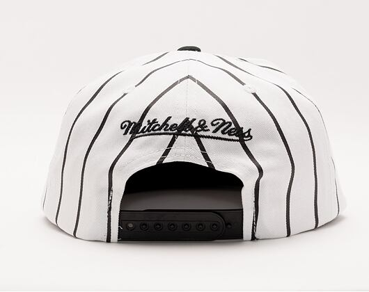 Mitchell & Ness NBA Retro Pinstripe Snapback Hwc Portland Trail Blazers White Cap