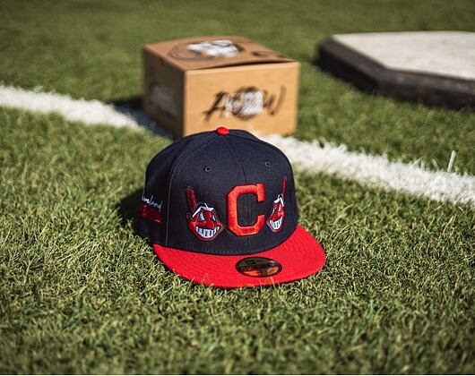 Adam Wave × New Era 59FIFTY MLB “Banned” Cleveland Indians Fitted Cap