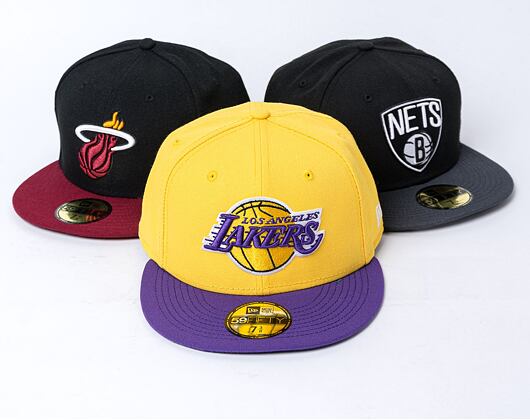 New Era 59FIFTY NBA Basic Los Angeles Lakers Fitted Yellow / Purple Cap