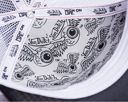 Von Dutch Cary Trucker Satin Black/White Cap