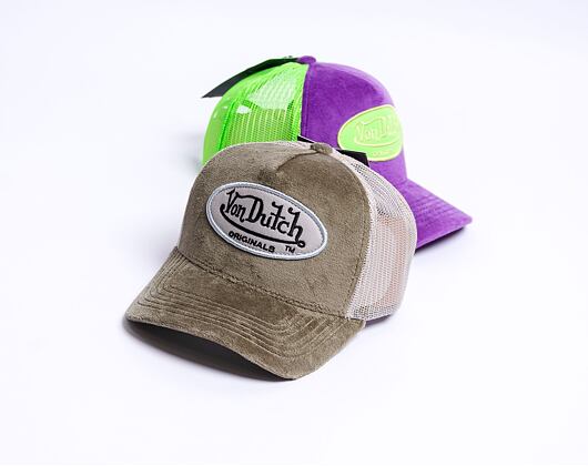 Von Dutch Kent Trucker Velvet Khaki/Sand Cap