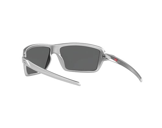 Oakley Cables X-Silver w/Prizm Black Polar 0OO9129 91291263 Sunglasses