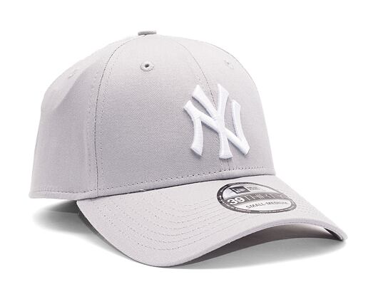 New Era League Basic New York Yankees Grey/White 39THIRTY Stretchfit Cap