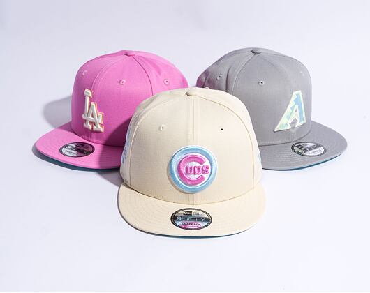 Kšiltovka New Era 9FIFTY MLB Pastel Patch Chicago Cubs Light Cream / Pastel Blue