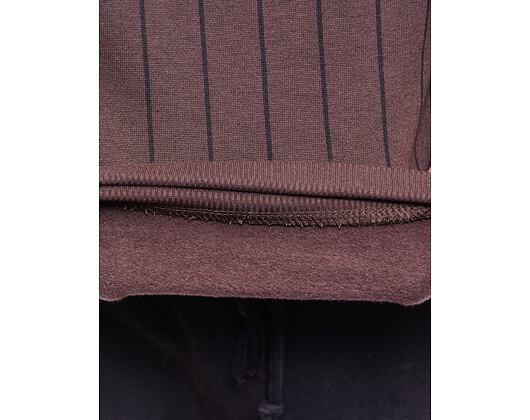 Mikina New Era Pinstripe Oversized Hoody Dark Brown / Black