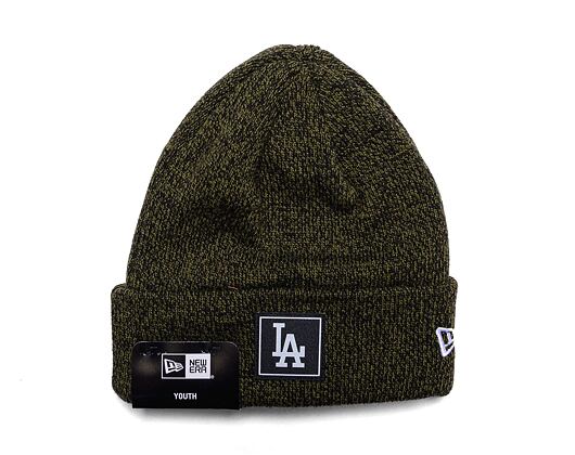 Dětský kulich New Era MLB Kids Team Cuff Beanie Los Angeles Dodgers Heather Green / Off White