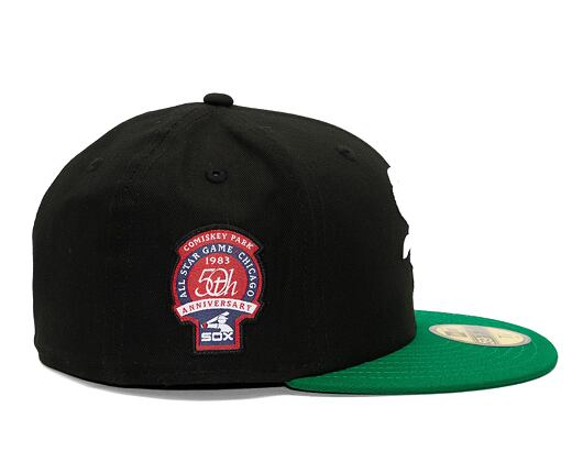 Kšiltovka New Era 59FIFTY MLB Team Color Chicago White Sox Cooperstown Black / White / Kelly Green
