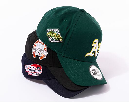 Kšiltovka New Era 9FORTY A-Frame MLB Patch Houston Astros Cooperstown Black / Kelly Green