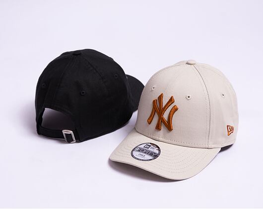 Dětská kšiltovka New Era 9FORTY Kids MLB League Essential New York Yankees Stone / Caramel Brown