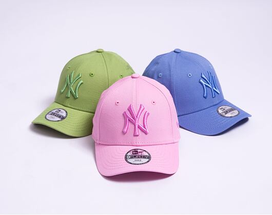 Dětská kšiltovka New Era 9FORTY Kids MLB League Essential New York Yankees Fondant Pink / Fondant Pi