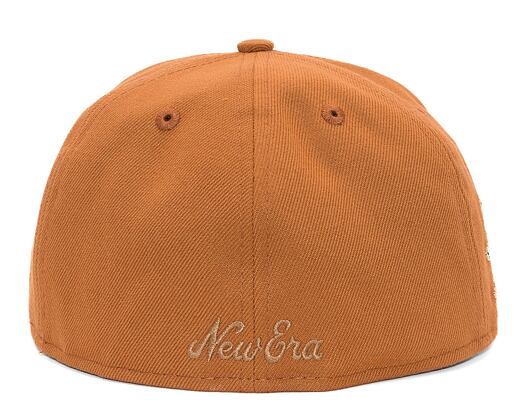 Kšiltovka New Era 59FIFTY Script Caramel Brown / Stone