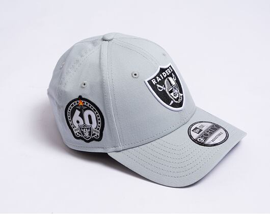 Kšiltovka New Era 9FORTY NFL Side Patch Las Vegas Raiders Grey / Black