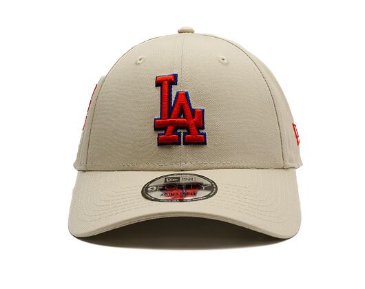 Kšiltovka New Era - MLB Side Patch 9FORTY - LA Dodgers - Stone