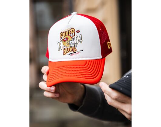 Kšiltovka New Era - NFL Superbowl 9FORTY Trucker - San Francisco 49Ers - Scarlet