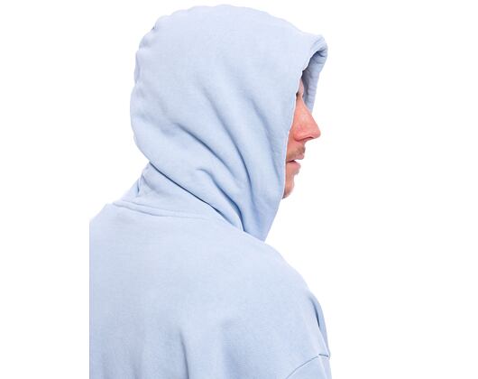 Mikina Karl Kani - College Heavy Crop Zip Hoodie - light blue