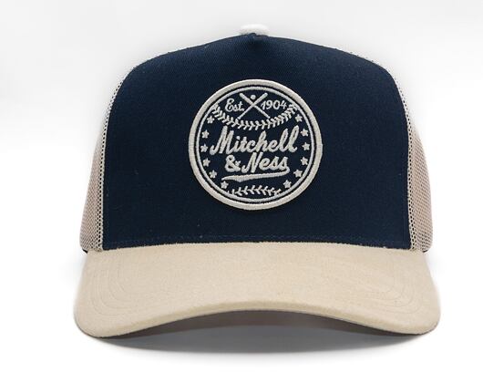 Kšiltovka Mitchell & Ness - Baseball Trucker - Navy/Sand