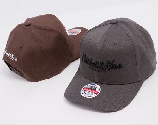 Mitchell & Ness Pinscript Redline Snapback Branded Charcoal Cap