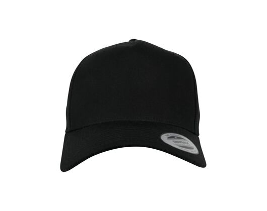 Kšiltovka Yupoong 5-Panel Curved Classic Snapback black