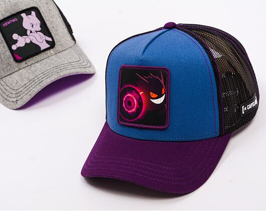 Kšiltovka Trucker Capslab X Pokémon - Gengar - Effet Bamboo