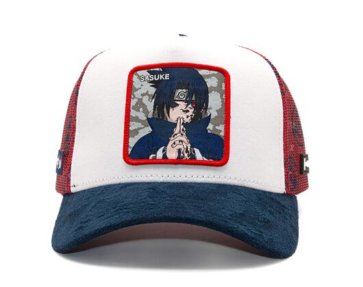 Kšiltovka Trucker Capslab X Naruto - Sasuke Itachi - Serge Coton Mesh Imprime