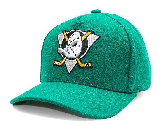 Kšiltovka Mitchell & Ness - Anaheim Ducks - Kicking Wool Pro Strapback Vntg - Teal