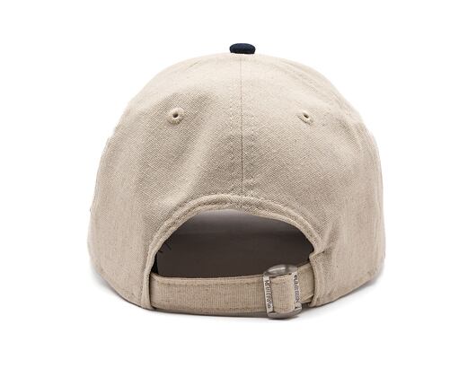 Kšiltovka New Era - Branded Linen 9FORTY - Stone / Navy