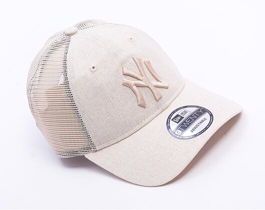 Kšiltovka New Era - MLB Linen 9TWENTY - NY Yankees - Stone