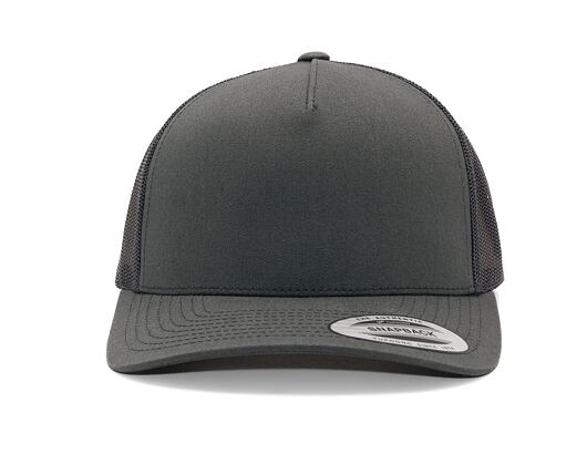 Kšiltovka Yupoong 5-Panel Retro Trucker Cap Charcoal