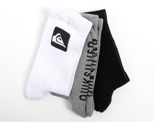 Ponožky  Quiksilver Crew 3Pack - White/Multi