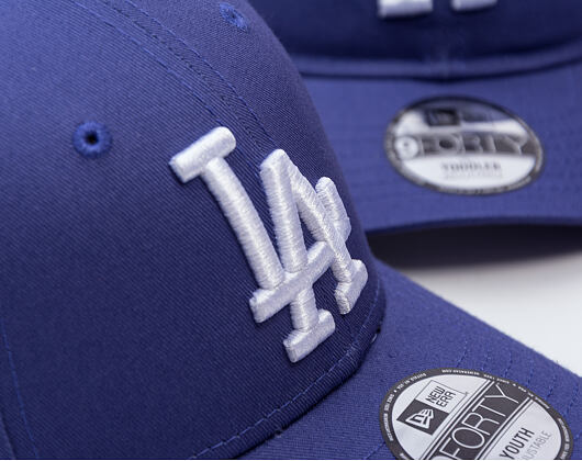 Dětská Kšiltovka New Era - MLB League Essential 9FORTY - LA Dodgers - Purple / White
