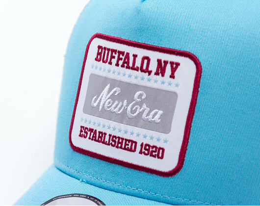 Kšiltovka New Era - Branded Buffalo Patch 9FORTY Trucker - Blue