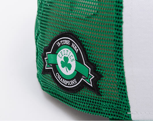 Kšiltovka New Era - NBA Side Patch 9FORTY Trucker - Boston Celtics - Kelly Green