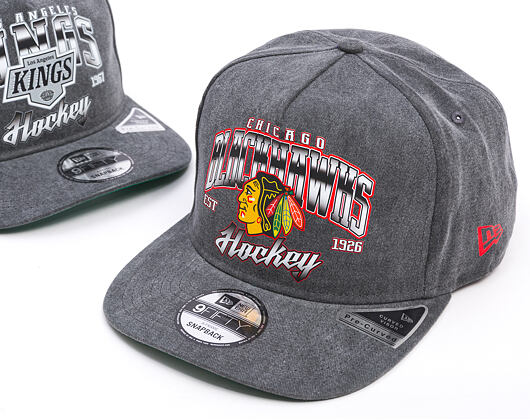 Kšiltovka New Era -  9FIFTY A-Frame NHL Washed - Chicago Blackhawks - Black