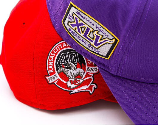 Kšiltovka New Era - NFL Anniversary Patch 9SEVENTY Stretch-Snap - Minnesota Vikings - Purple
