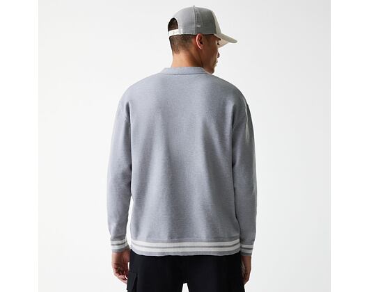 Svetr New Era - MLB Cardigan Knit - LA Dodgers - Heather Grey