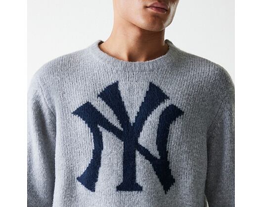 Svetr New Era - MLB Sweater Knit - NY Yankees - Heather Grey