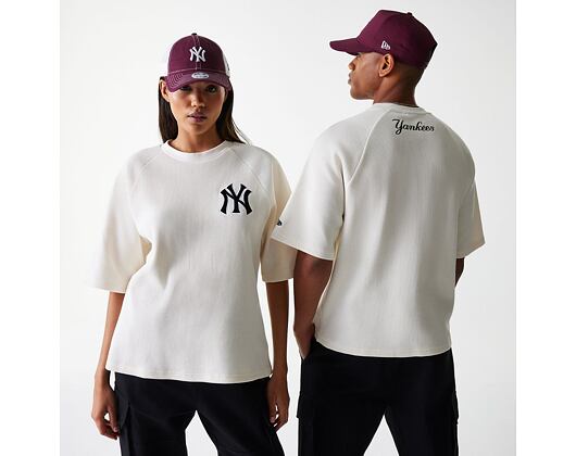 Triko New Era - MLB Waffle Tee - NY Yankees - Off White
